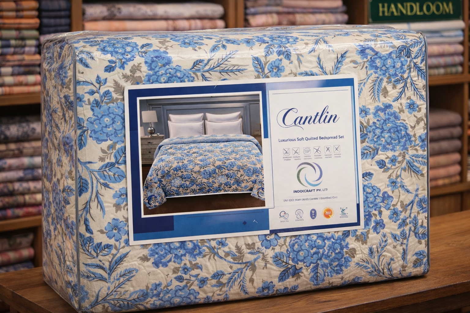 Camlin Reversible Comforter Blue